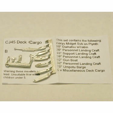 (image for) CJ45 Deck Cargo - unpainted white metal -- see picture