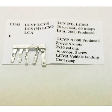 (image for) CU043 LCVP - LCVR - LCS(M) - LCA -